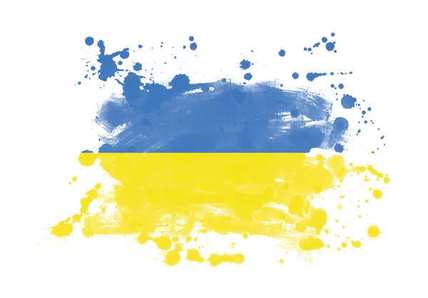 Намальований Прапор України — стокове фото