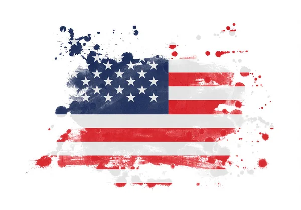Χρώμα Φόντου Grunge Σημαίας Usa — Φωτογραφία Αρχείου