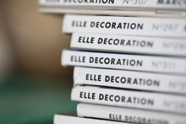 Londra, Uk - 28 Ekim 2019: Elle Dekorasyon Evi ve Moda Dergileri Koleksiyonu