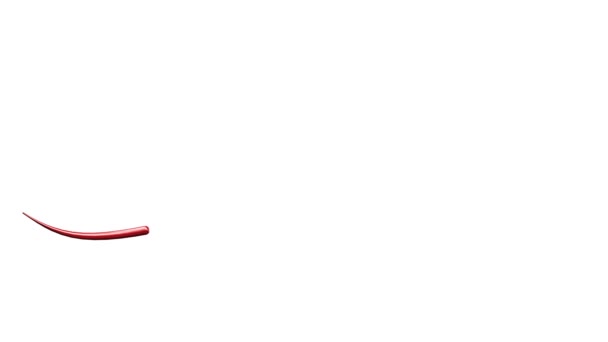 Святкова стилізована анімація червоної різдвяної ялинки на білому тлі — стокове відео