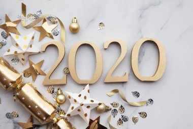 Yeni yıl 2020 Parti Altın Madalya Kutlama geçmişi.
