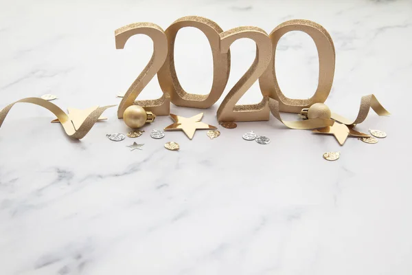 새 해인 2020 년 당 금장식 행사 배경. — 스톡 사진