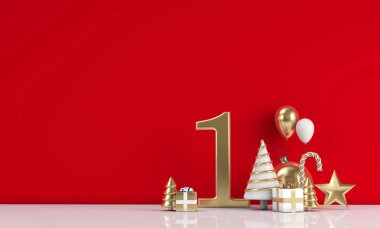 Noel 'in 12 günü. Şenlik geçmişinin ilk günü. 3d Hazırlama