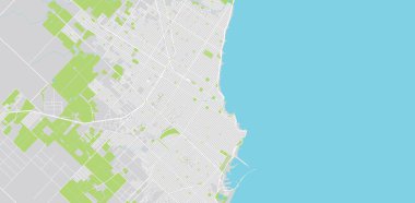 Mar Del Plata şehir haritası, Arjantin
