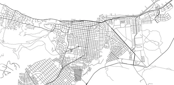 Vetor urbano mapa da cidade de san carlos de bariloche, Argentina — Vetor de Stock