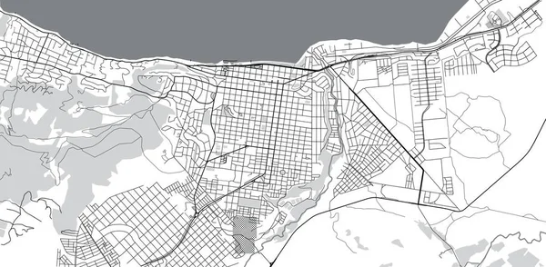 Stadsvector plattegrond van san carlos de bariloche, Argentinië — Stockvector