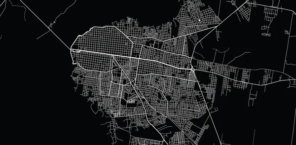 Urban vector city map of Corrientes, Argentina — Stock Vector