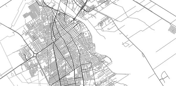 Carte de ville Santiago del Estero, Argentine vecteur urbain — Image vectorielle