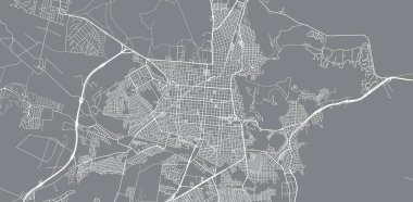Şehir vektör şehir haritası Salta, Arjantin