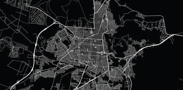 Städtischer vektor stadtplan von salta, argentinien — Stockvektor