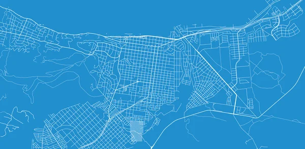 Vetor urbano mapa da cidade de san carlos de bariloche, Argentina — Vetor de Stock