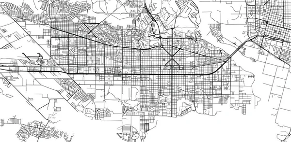 Vetor urbano mapa da cidade de neuquen, Argentina —  Vetores de Stock