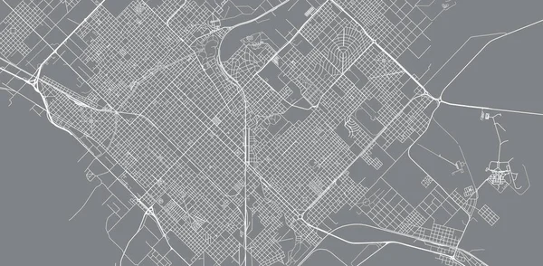 Miejska mapa Bahia Blanca, Argentyna — Wektor stockowy