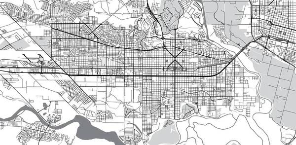 Urbaner Vektor Stadtplan von Neuquen, Argentinien — Stockvektor