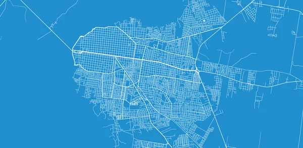 Városi vektor várostérkép Corrientes, Argentína — Stock Vector