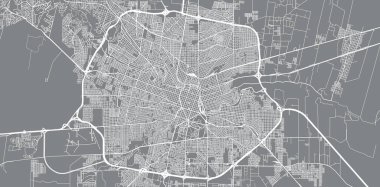 Şehir vektör şehir haritası Cordoba, Arjantin