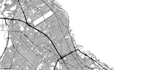 Urban vector city map of Vicente Lopez, Argentina — стоковий вектор