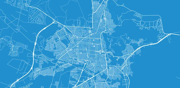 アルゼンチンサルタの都市ベクトル都市地図 — ストックベクタ