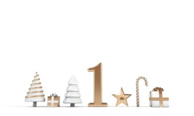 Noel 'in 12 günü. Şenlik geçmişinin ilk günü. 3d Hazırlama