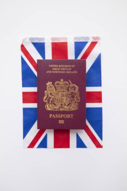 Birleşik Krallık, Büyük Britanya Birleşik Devletleri bayrağında seyahat pasaportu