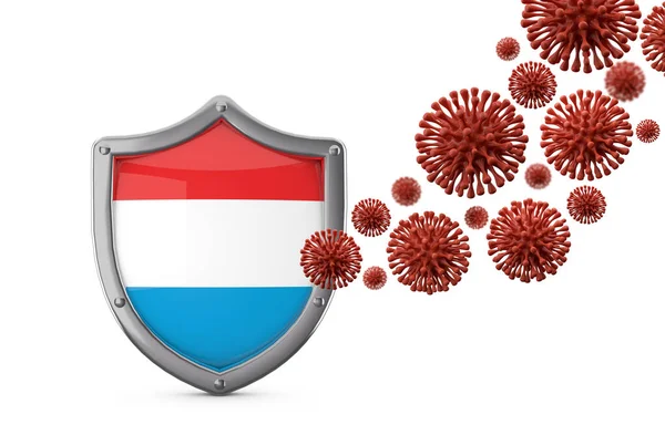 Люксембург захищає від вірусу бактерію. 3d Render — стокове фото