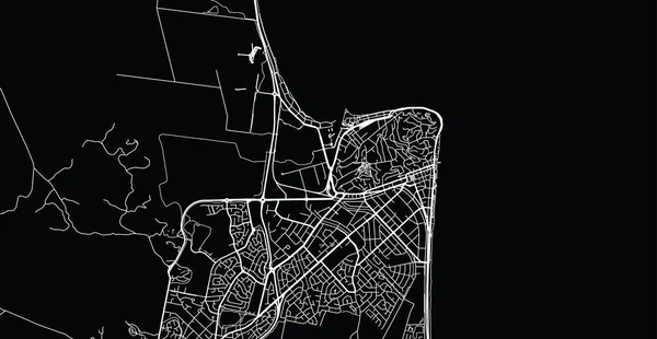 新西兰Napier市城市矢量地图 — 图库矢量图片
