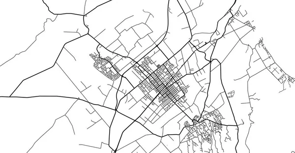 Městská mapa města Hastings, Nový Zéland — Stockový vektor