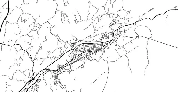 Mappa città vettoriale urbana di Upper Hutt, Nuova Zelanda — Vettoriale Stock