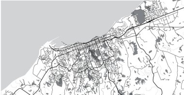 Yeni Plymouth, Yeni Zelanda şehir haritası