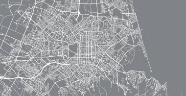 Christchurch, Yeni Zelanda şehir haritası