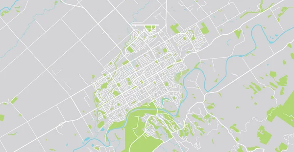 Mapa města Palmerston North, Nový Zéland — Stockový vektor