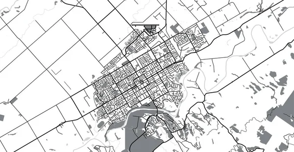 Mappa città vettoriale urbana di Palmerston North, Nuova Zelanda — Vettoriale Stock