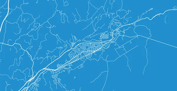 Urban vector city map of Upper Hutt, New Zealand — 스톡 벡터
