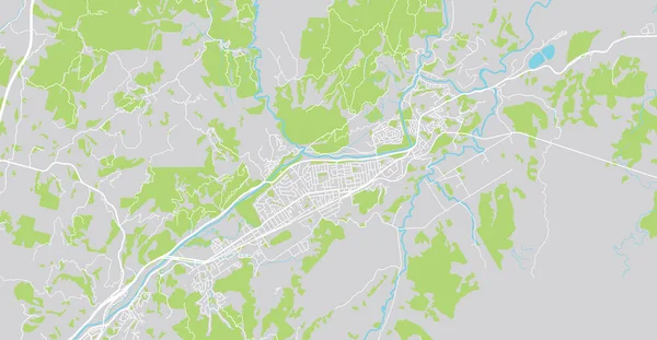 Stadsvector plattegrond van Upper Hutt, Nieuw-Zeeland — Stockvector