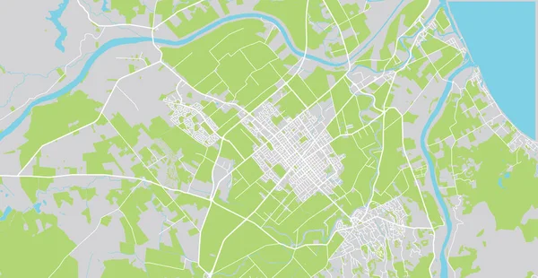 Stadsvector stadskaart van Hastings, Nieuw-Zeeland — Stockvector