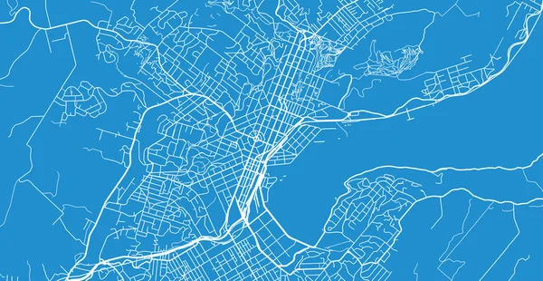 Urban vector city map of Dunedin, New Zealand — Stock Vector