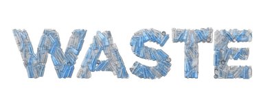 Boş plastik yazı tipiyle yazılmış kelime israfı.