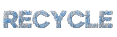 Boş plastik şişe yazıtipiyle hecelenen kelimeyi geri dönüştür.