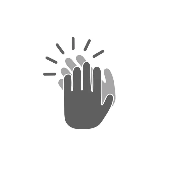 Clapping hands simple vector icon — Stock Vector