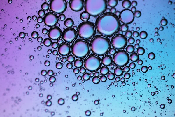 Abstracto colorido creativo macro aceite y fondo de agua con burbujas . —  Fotos de Stock