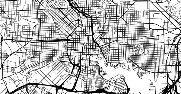 Città vettoriale urbana mappa di Balitmore, Maryland, Stati Uniti d'America — Vettoriale Stock