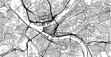 Pittsburgh, Pennsylvania, Amerika Birleşik Devletleri şehir haritası