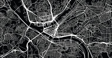 Pittsburgh, Pennsylvania, Amerika Birleşik Devletleri şehir haritası