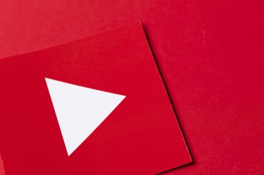 OXFORD, UK - JAN 13 2017: Youtube video service logo printed onto paper clipart