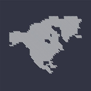 Kuzey Amerika 'nın basit çapraz haritası