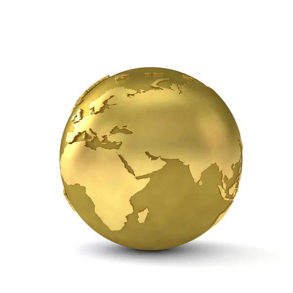 Gouden bol met het Midden-Oosten. 3d renderen — Stockfoto