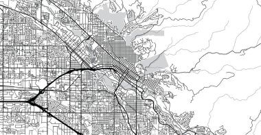 ABD 'nin Boise kentsel şehir haritası. Idaho eyalet başkenti
