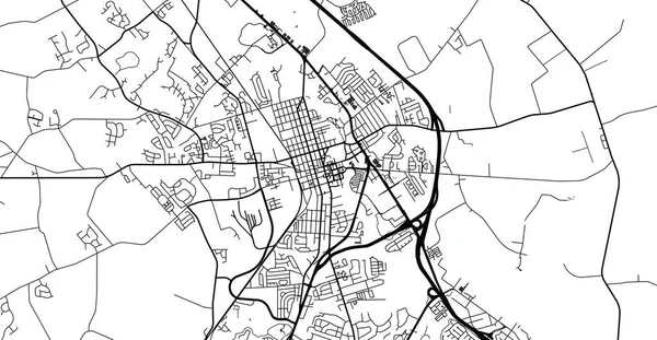 Dover, ABD 'nin şehir haritası. Delaware eyalet başkenti