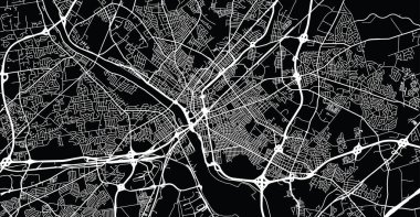 Trenton, ABD şehir haritası. New Jersey eyalet başkenti