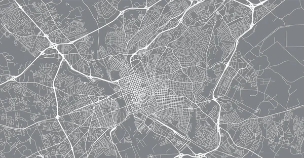 Carte de la ville Colombie, États-Unis d'Amérique. Caroline du Sud capitale de l'État — Image vectorielle